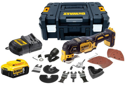 Dewalt DCS355P1 18v XR Brushless Oscillating Multi Tool + 40 Accessory Kit 5.0AH