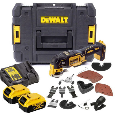 Dewalt DCS355P2 18v XR Brushless Oscillating Multi Tool + 35 Accessory 2x 5.0AH