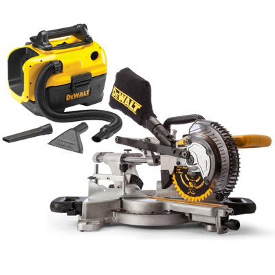 Dewalt dcs365n 18v 184mm deals cordless mitre saw