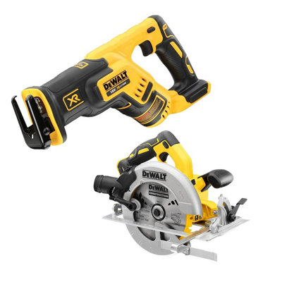 Dewalt DCS367N 18v XR Compact Brushless Reciprocating Saw & DCS570N Circular Saw