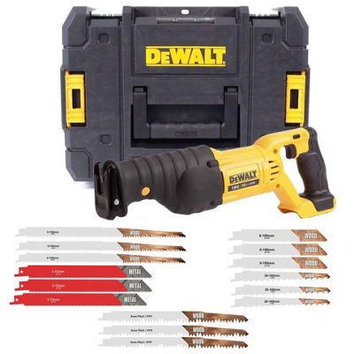 Dewalt DCS380N 18v XR Reciprocating Saw Li-ion Recip Sabre Saw +Tstak +15 Blades