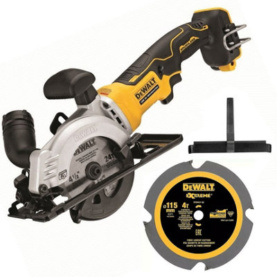 DeWalt DCS571N 18v Brushless XR 115mm Compact Circular Saw PCD Diamond Blade