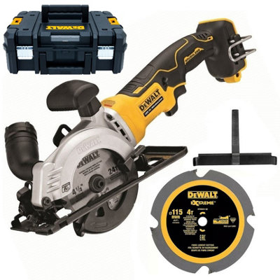 Dewalt dcs571n 18v xr deals 115mm brushless compact circular saw