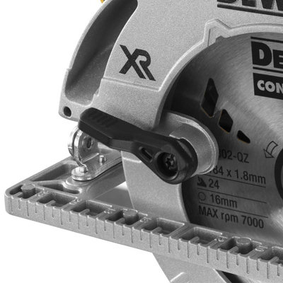 Dewalt DCS572N 18v XR Brushless 184mm Circular Saw + Tstak Case Guide Rail + Bag