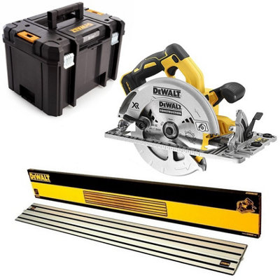 Dewalt DCS572NT 18v XR Brushless 184mm Circular Saw Plunge Base+ 1.5m Guide Rail
