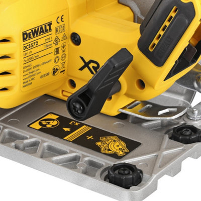 Dewalt DCS572NT 18v XR Brushless 184mm Circular Saw Plunge Base+ 1.5m Guide Rail