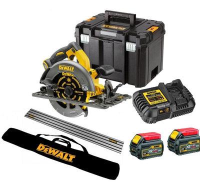 Dewalt DCS576T2 54v XR Flexvolt Circular Saw 190mm Guide Rail