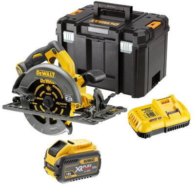 Dewalt DCS576X1 54v XR Flexvolt Circular Saw 190mm Track Plunge Rail Base - 9ah