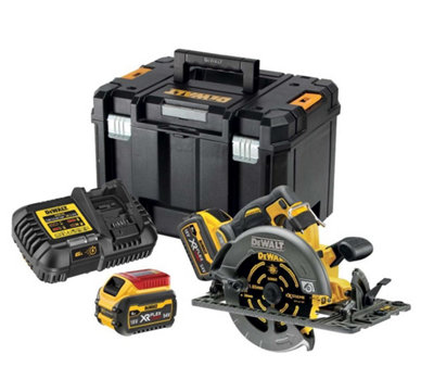 DeWalt DCS579T2 54v 190mm XR FlexVolt High Power Circular Saw 2 x 6.0Ah Battery