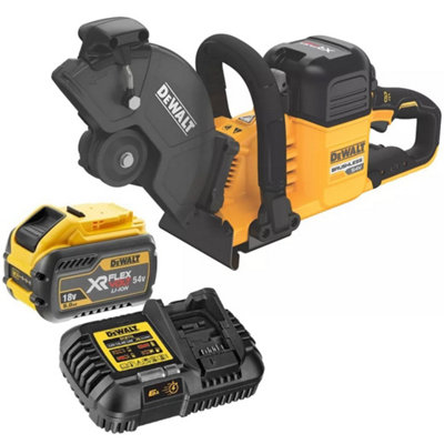 Dewalt DCS691X1 54v XR Flexvolt Cut Off Saw 230mm Wireless - 1x 9ah