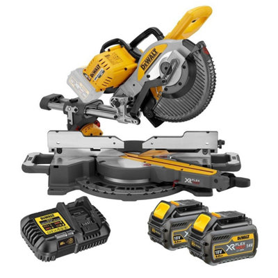 Dewalt DCS727T2 XR FlexVolt Slide Mitre Saw 250mm Double Bevel 54V 2 x 6.0Ah