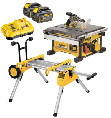 Dewalt DCS7485T2 54v XR FlexVolt Cordless Table Saw 2 x 6.0ah DE7400 Leg Stand