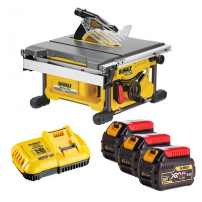 Dewalt DCS7485T2 54v XR FlexVolt Portable Table Saw Cordless 3 x 6.0ah Batteries