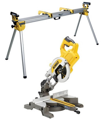 Dewalt DCS777N XR 54v Flexvolt Cordless 216mm Mitre Saw Bare & DE7023 Leg Stand