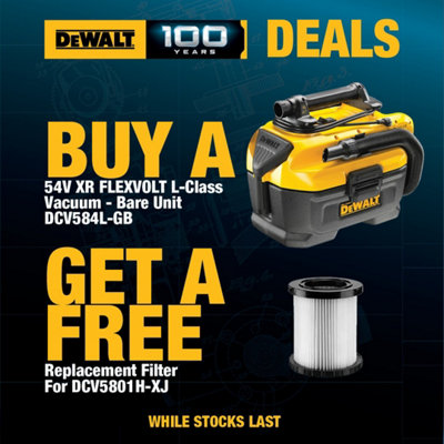 DeWalt DCV584L Flexvolt XR 14.4V 18v Wet Dry Cordless Corded