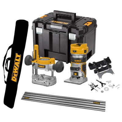 Dewalt DCW604NT 18V XR Li-ion Cordless Brushless 1/4 Router + 2 x