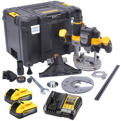 Dewalt DCW620H2 18v XR Plunge 1/2" 12mm Router Brushless + 2x 5Ah Powerstack