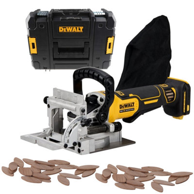 Dewalt DCW682NT 18v XR Brushless Biscuit Jointer Bare TSTAK Case + 1000 Biscuits