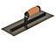 DEWALT Drywall - 0.4mm FLEX Stainless Steel Flat Trowel, Leather Handle 14in