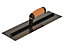 DEWALT Drywall - 0.4mm FLEX Stainless Steel Flat Trowel, Leather Handle 16in