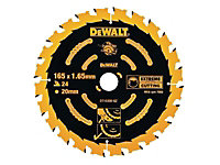 Dewalt DT10300 Circular Saw Blade 165 x 20mm x 24 Tooth Extreme Framing DWE550