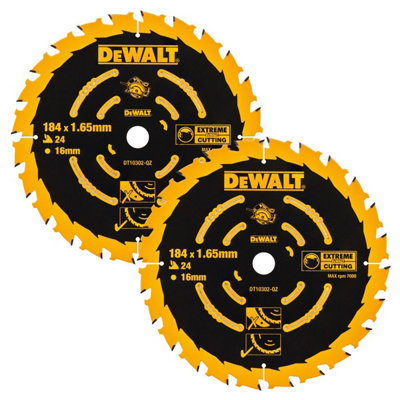 Dewalt DT10302 Corded Circular Saw Blade 184 x 16 x 24T Extreme