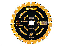 Dewalt DT10624 Circular Saw Blade 165 x 20mm x 24 Tooth Extreme Framing DCS391