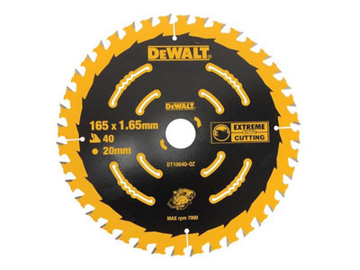 Dewalt DT10640 2 x Circular Saw Blade 165 x 20 x 40T Extreme Framing