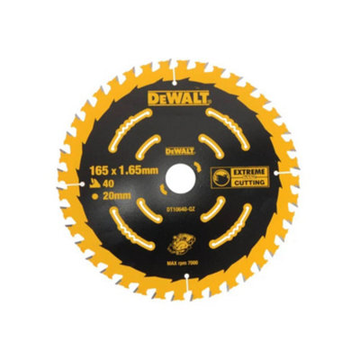 Dewalt DT10640 Circular Saw Blade 165 x 20mm x 40 Tooth Extreme Framing DCS391