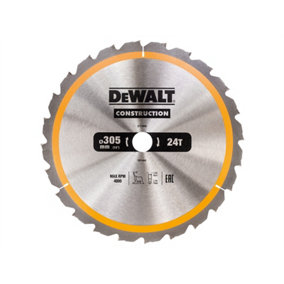 DeWALT DT1958 Stationary Construction Circular Saw Blade 305 x 30mm x 24T DWS780