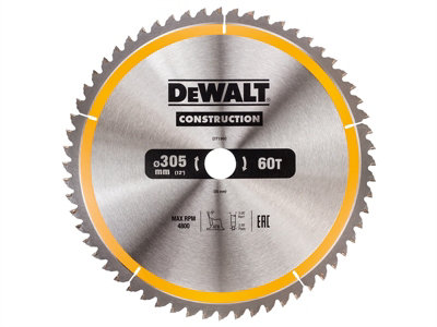 DeWALT DT1960 Construction Circular Saw Blade 305 x 30mm x 60T ATB/Neg