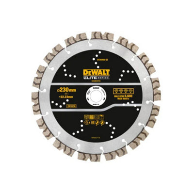 DEWALT DT20462-QZ Elite Series All Purpose Diamond Segmented Wheel 230 x 22.2mm