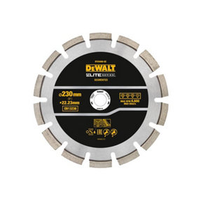 DEWALT DT20466-QZ Elite SeriesS Asphalt Diamond Segmented Wheel 230 x 22.23mm