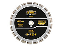 DEWALT DT20467-QZ Elite Series Asphalt Diamond Segmented Wheel 350 x 25.4mm