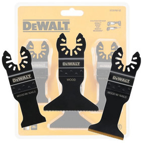 Dewalt DT20760 3PC Multi Tool Blade Set Titanium Plunge Cut Nails DCS355 DCS356