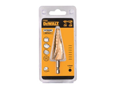 Step drill bit cheap dewalt