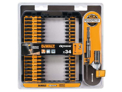 DEWALT - DT70561T Impact Torsion Set + 3in Holder, 34 Piece