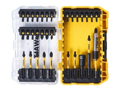 DEWALT MaxFit Schraubendreher-Set 32-teilig Inkl. Tauchbasis Staubfangadapter Für Kompaktrouter