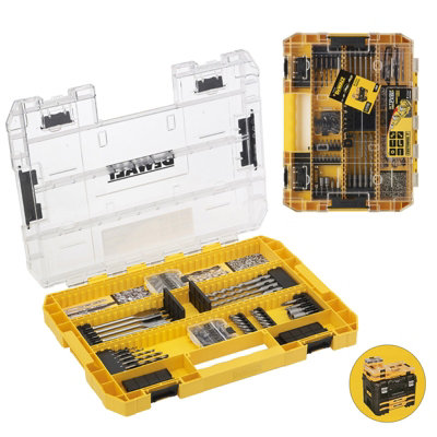 Dewalt DT70762 85 PC Screwdriver Drill Bit Set HSS-G Large Tough Case for Tstak
