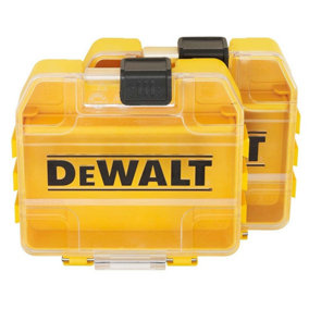 Dewalt DT70800 Small Tough Case Storage Box Drill Bits Pozi PZ2 PH2 - Twin Pack
