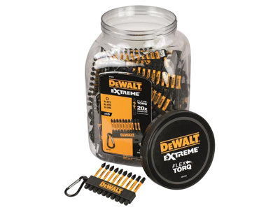 Dewalt DT7276-QZ DT7276QZ Pozi Bit Keyring 10 Piece (Jar of 50) DEWDT7276QZ