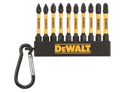 Dewalt DT7276-QZ DT7276QZ Pozi Bit Keyring 10 Piece (Jar of 50) DEWDT7276QZ