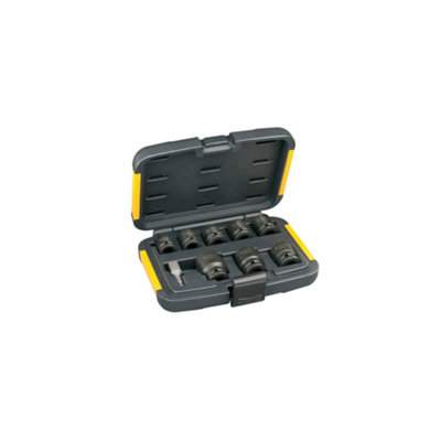 Dewalt DT7507-QZ DT7507 Impact Socket Set of 9 Metric 1/2in Drive DEWDT7507QZ