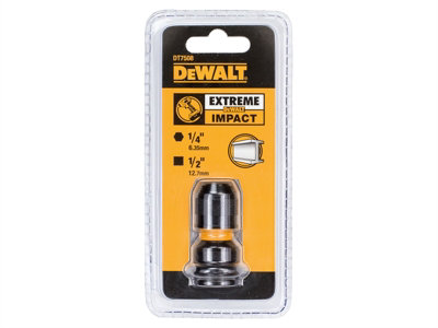 Dewalt DT7508 Impact Wrench to Impact Driver Attachment 1/2" Square to 1/4" Hex