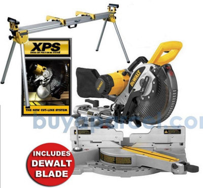 Dewalt DW717XPS 250mm Compound Mitre Saw 110V DW717 DE7023 Leg