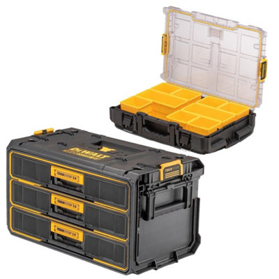 Dewalt DWST08330-1 Toughsystem 2 Tool Box 3 X Drawer Toolbox + DS100 Organiser