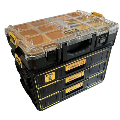 Dewalt DWST08330-1 Toughsystem 2 Tool Box 3 X Drawer Toolbox + DS100 Organiser