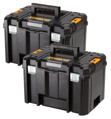 Dewalt DWST1-71195 TSTAK VI Deep Tool Storage Case Heavy Duty 23L - Twin Pack