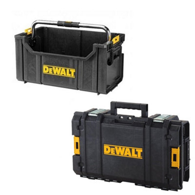 Dewalt DWST175654 Toughsystem Open Tote Tool Box + Dewalt Too Storage Case DIY at B&Q