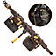 Dewalt DWST50113-1 Heavy Duty Leather Toolbelt Hammer Holder Multi Pouch +Braces